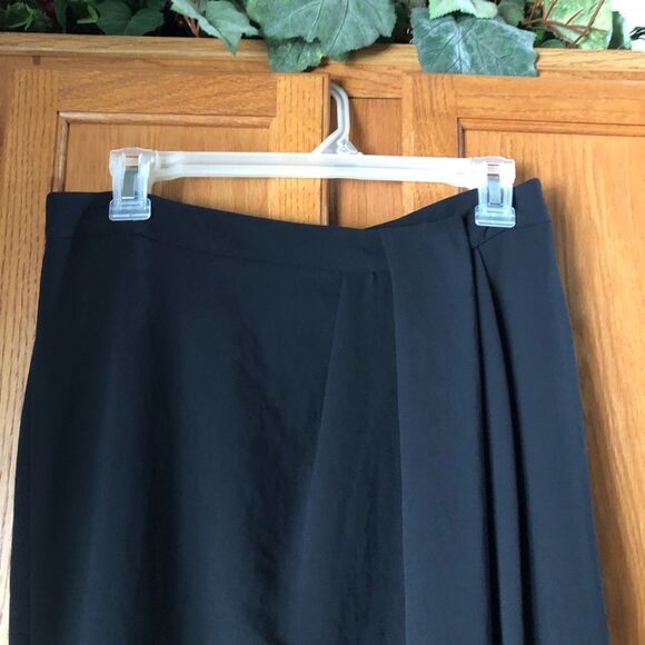 THEORY Gathered Side Crepe Silk Lined BRUNTON Skirt Size 10 Classic Business - Picture 4 of 12